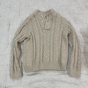 Gymboree Tan Cable Knit Sweater